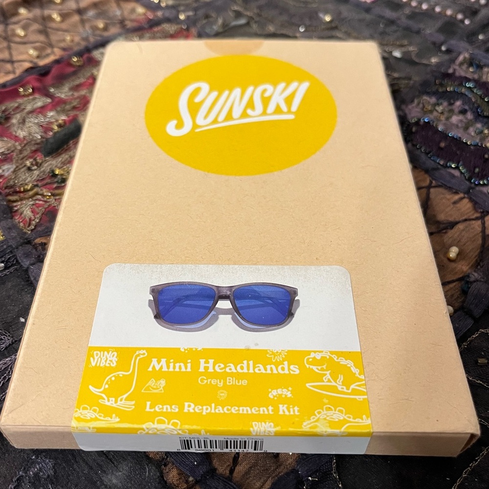 NEW Sunski Mini Headlands Replacement Grey Blue Lenses